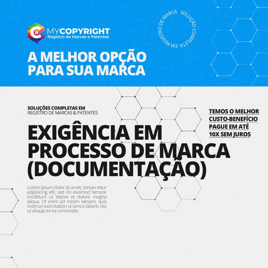 Exigência em processo de marca